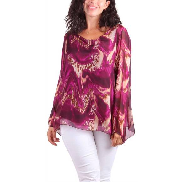 NEW GIGI MODA ravena blouse in magenta - Picture 1 of 2